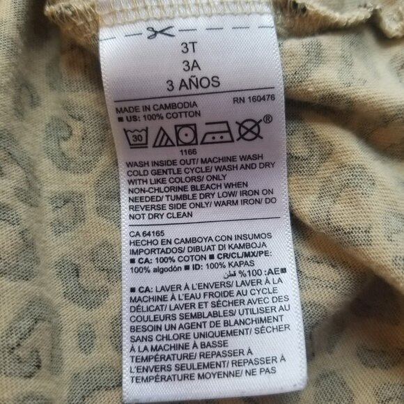 Old Navy Short Sleeve Leopard Dress 3T 🐯 - Picture 6 of 7